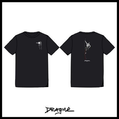 LD Climber T-Shirt - Smeared Black (made-to-order)