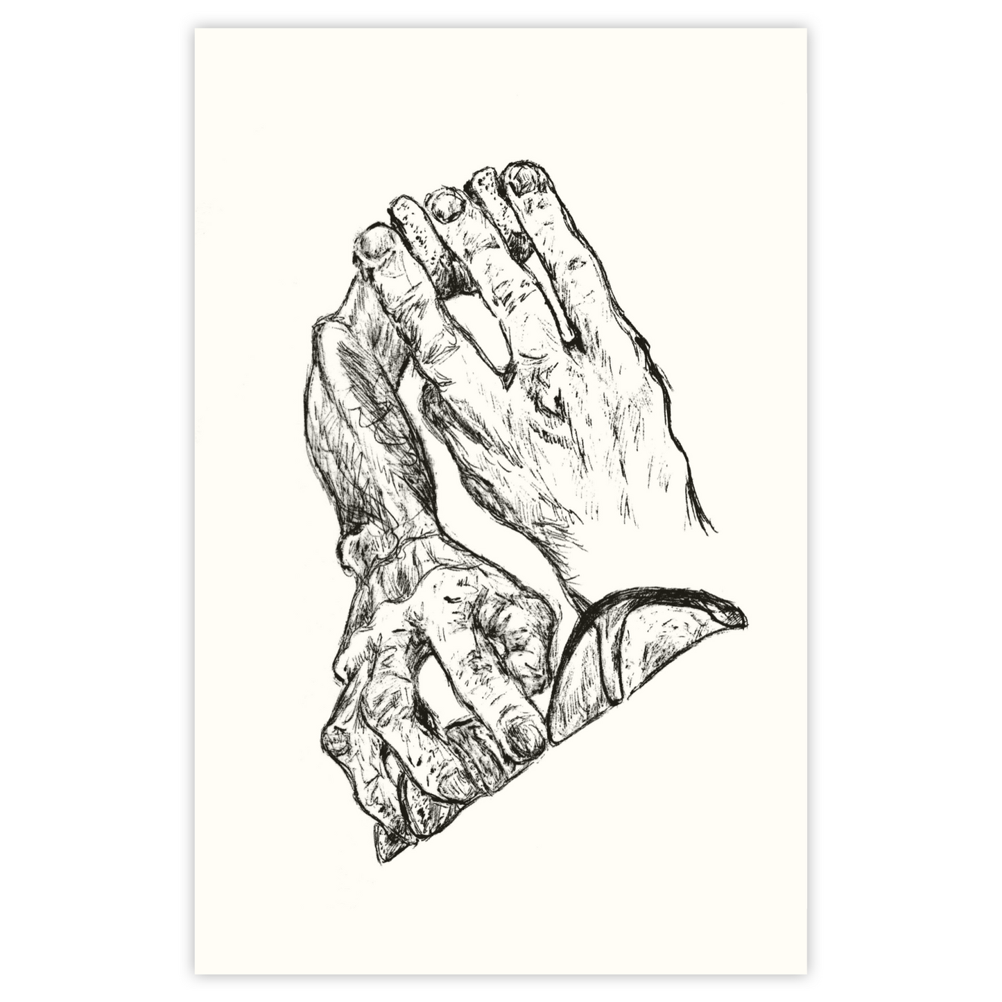 Like Escher Hands - Paper Print
