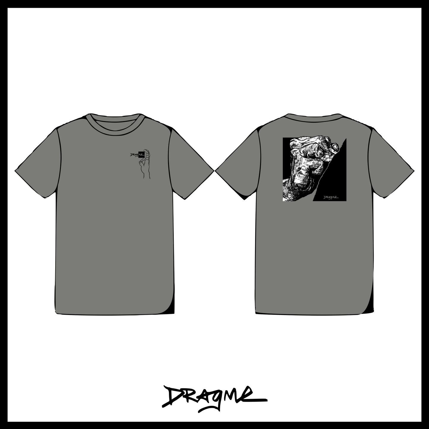 Moon Crimp 01 T-Shirt - Granite
