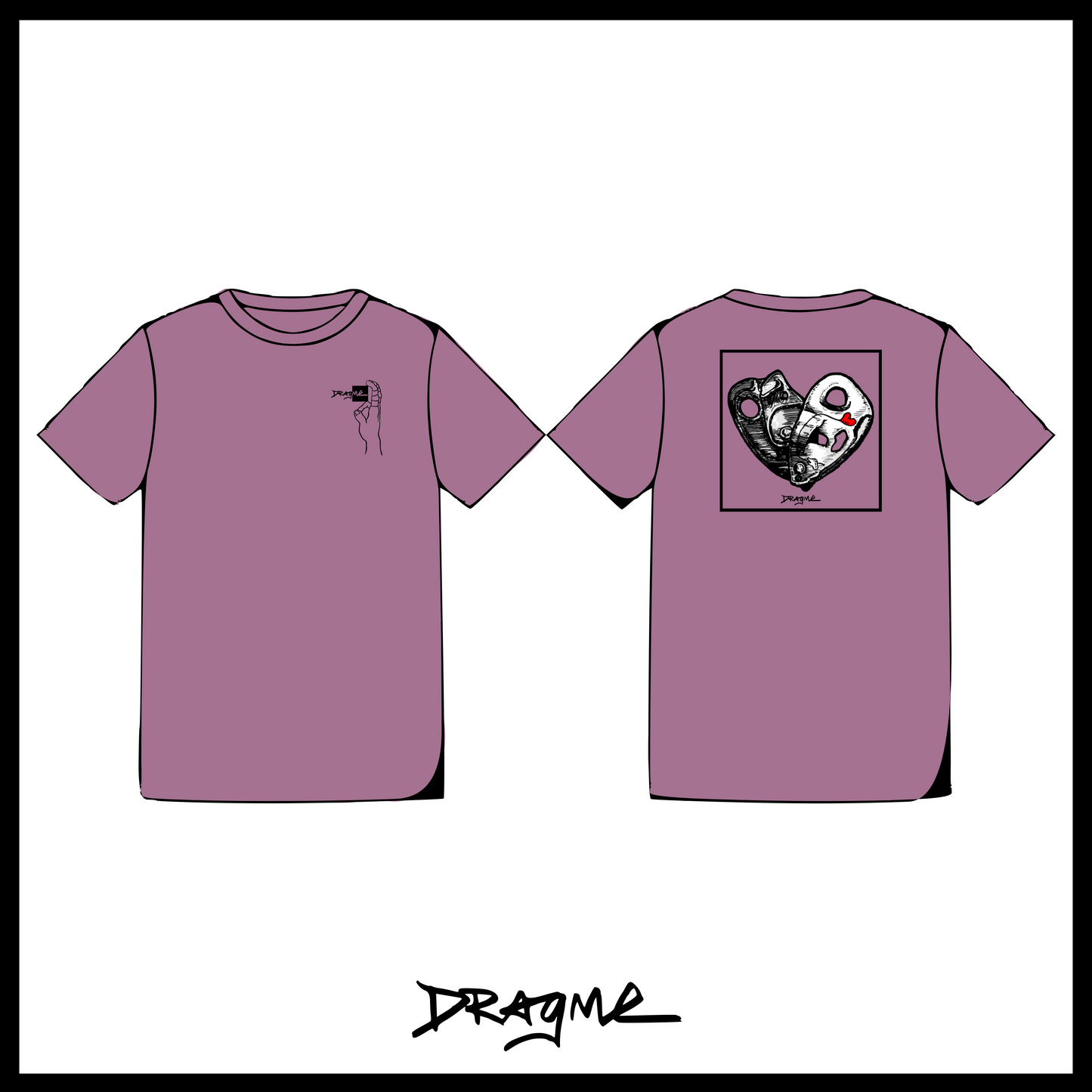 Open Heart 01 T-Shirt - Berry
