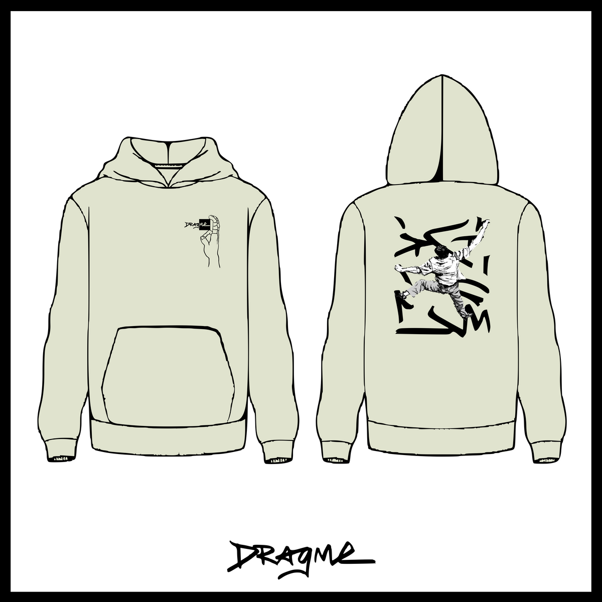 Span 02 Hoodie - Honeydew