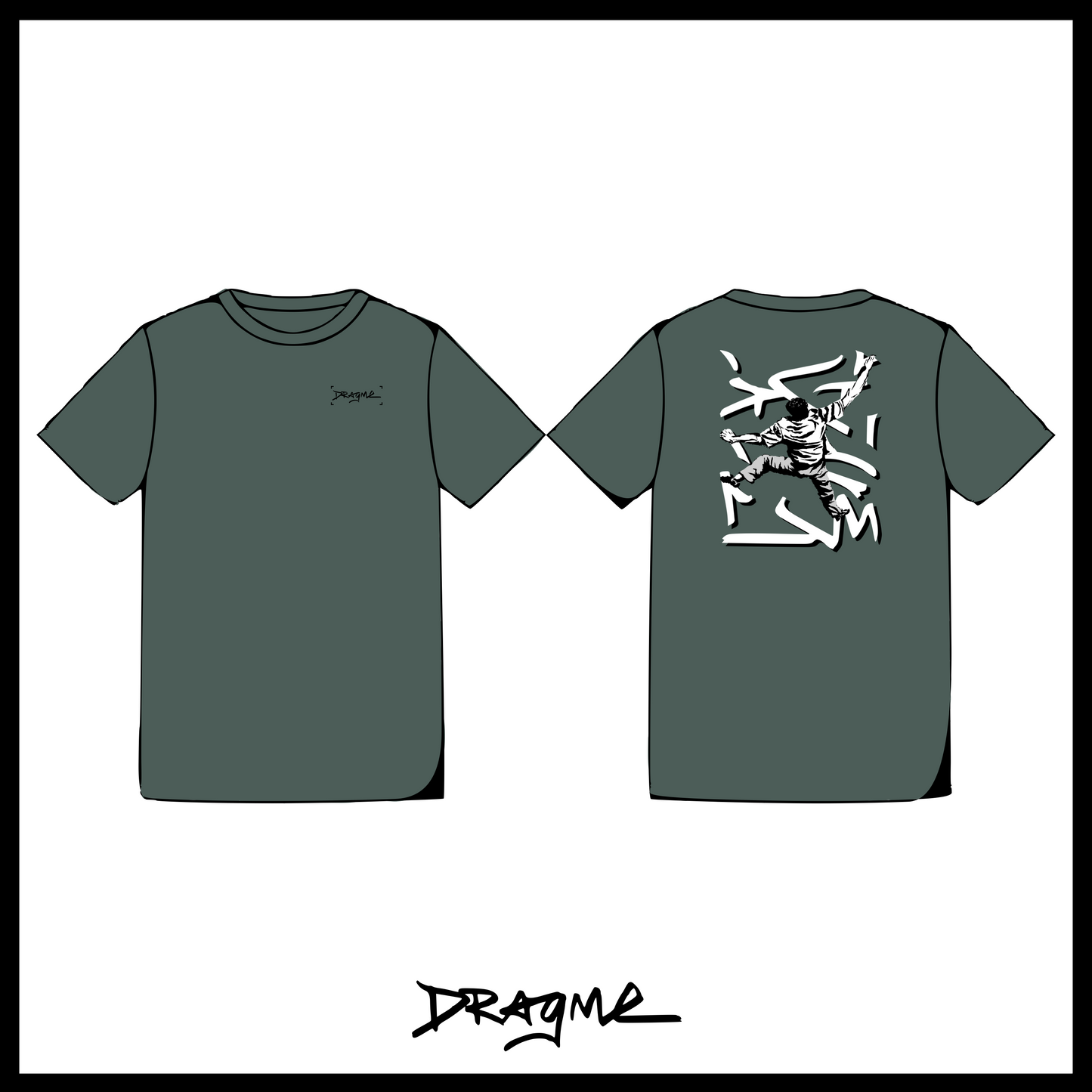 Span T-Shirt (Stencil) - Blue Spruce