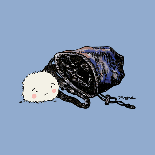 Spilled Chalk 00 T-Shirt - Fluffy Blue