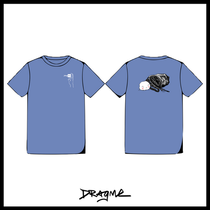 Spilled Chalk 01 T-Shirt - Mystic Blue