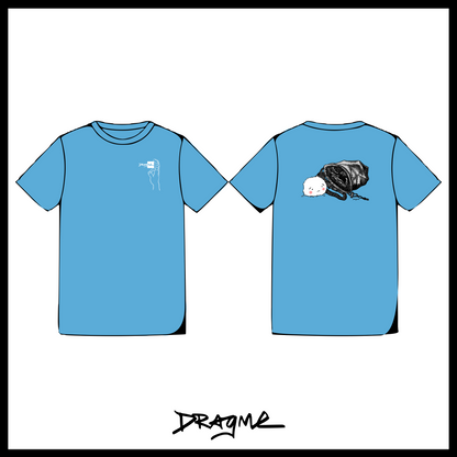 Spilled Chalk 01 T-Shirt - Sapphire