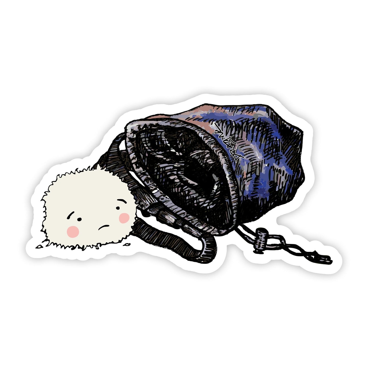 Spilled Chalk Sticker